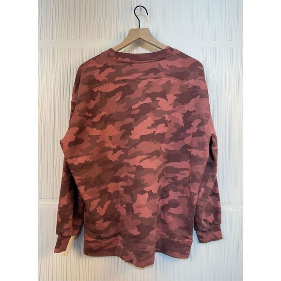 Lululemon Perfectly Oversized Crew - Heritage 365 Camo Brier Rose Multi - Picture 6 of 11